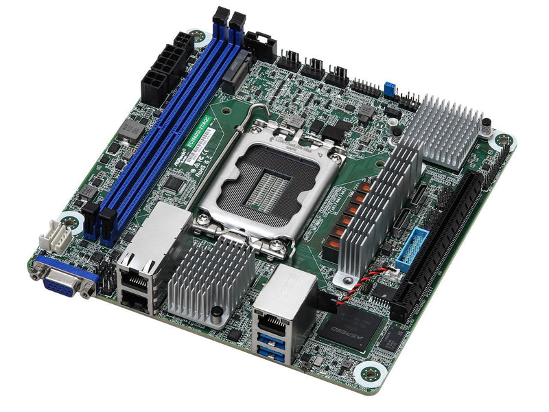 ASRock Rack Server Motherboard EC266D2I-2T/AQC Mini-ITX 2x 10GLan Single Socket