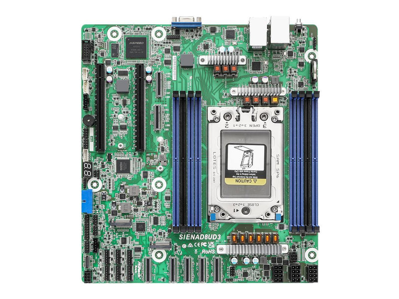 ASRock Rack Server Motherboard SIENAD8UD3 Deep Micro-ATX Single Socket SP6 (LGA