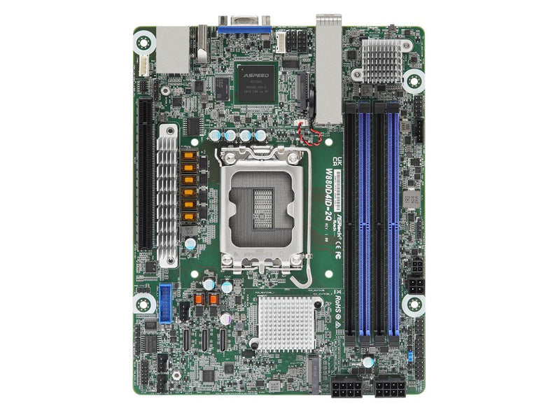 ASRock Rack Server Motherboard W880D4ID-2Q Deep mini-ITX Single Socket LGA 1851