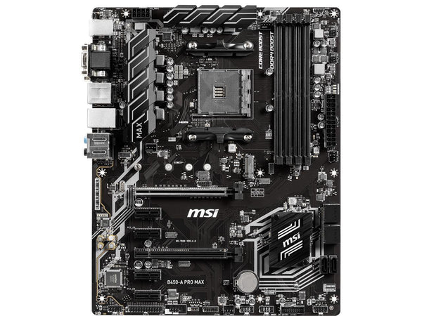 MSI PRO B450-A PRO MAX AM4 AMD B450 SATA 6Gb/s ATX AMD Motherboard