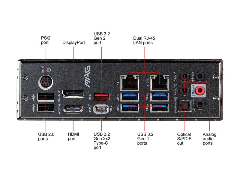 MSI MAG Z490 Tomahawk Gaming Motherboard (ATX, 10th Gen Intel Core, LGA