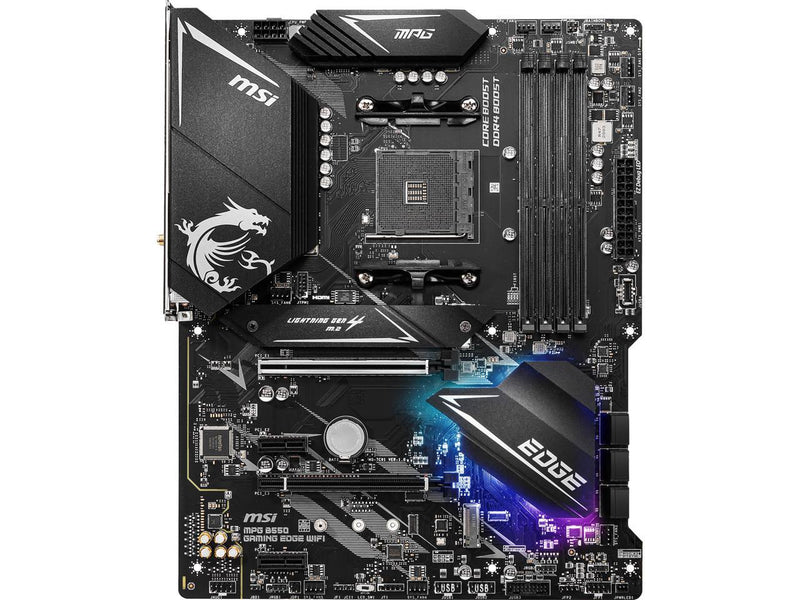 MSI MPG B550 GAMING EDGE WIFI Gaming Motherboard (AMD AM4, DDR4, PCIe