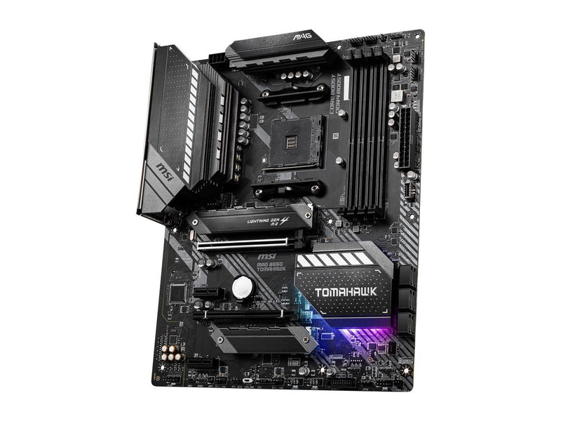 MSI MAG B550 TOMAHAWK Gaming Motherboard (AMD AM4, DDR4, PCIe 4.0, SATA