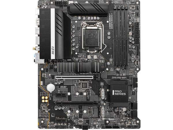 MSI Z590 PRO WIFI (CEC) LGA 1200 Intel Z590 SATA 6Gb/s ATX Intel Motherboard