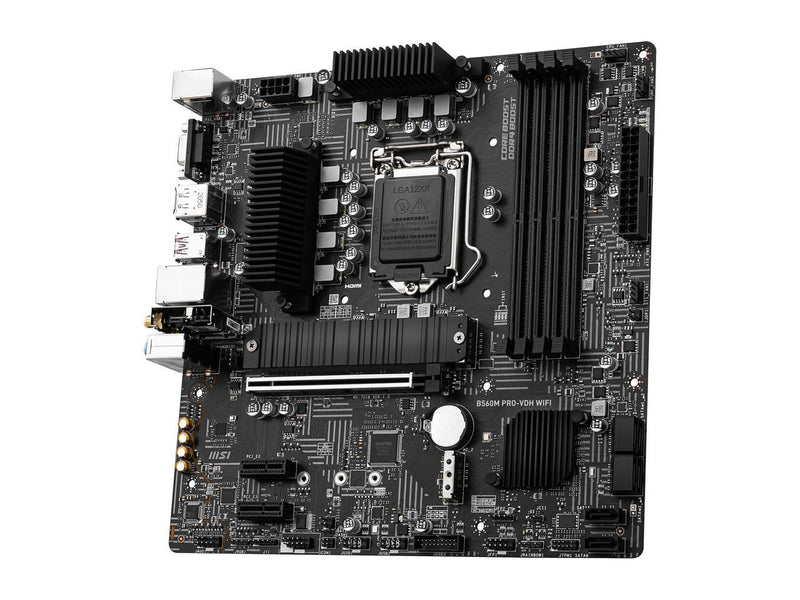 MSI B560M PRO-VDH WiFi (mATX, 11th/10th Gen Intel Core, LGA 1200 Socket