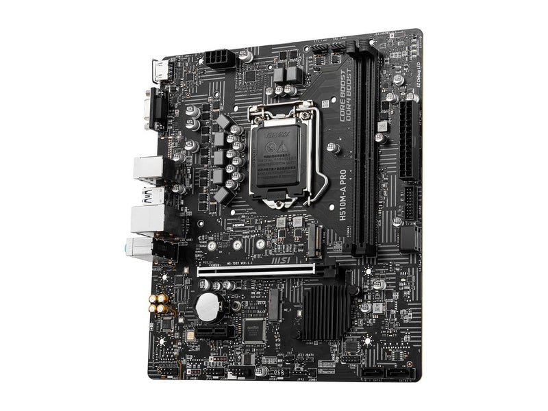 MSI H510M-A PRO ProSeries Motherboard (mATX, 11th/10th Gen Intel Core