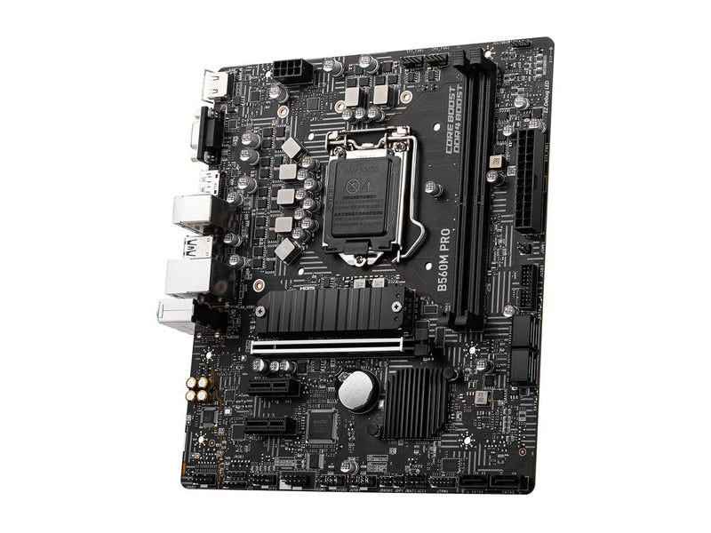 MSI PRO B560M PRO LGA 1200 Intel B560 SATA 6Gb/s Micro ATX Intel Motherboard