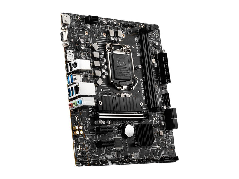 MSI PRO B560M PRO LGA 1200 Intel B560 SATA 6Gb/s Micro ATX Intel Motherboard