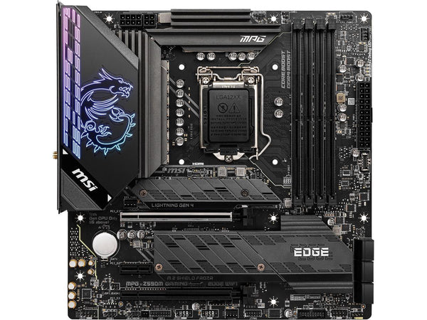 MSI MPG Z590M Gaming Edge WiFi Gaming Motherboard (Micro-ATX, 11th/10th