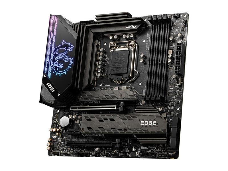 MSI MPG Z590M Gaming Edge WiFi Gaming Motherboard (Micro-ATX, 11th/10th