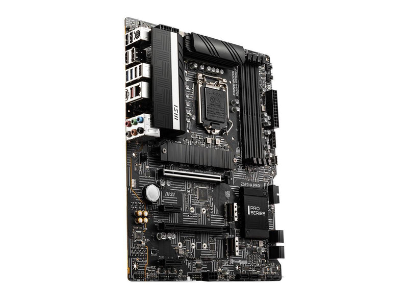 MSI Z590-A PRO LGA 1200 Intel Z590 SATA 6Gb/s ATX DDR4 PCIe 4.0 2.5G LAN Intel