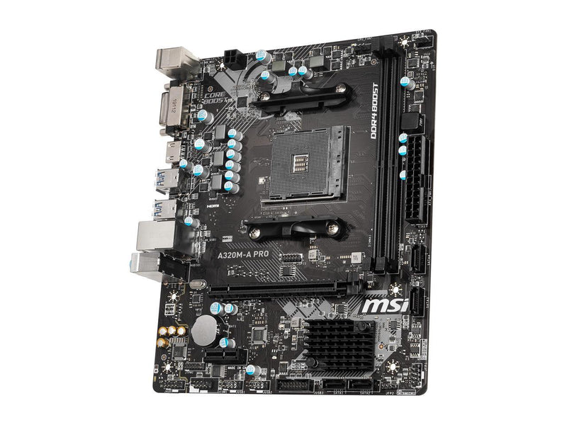 MSI A320M-A PRO AM4 AMD A320 SATA 6Gb/s Micro ATX AMD Motherboard