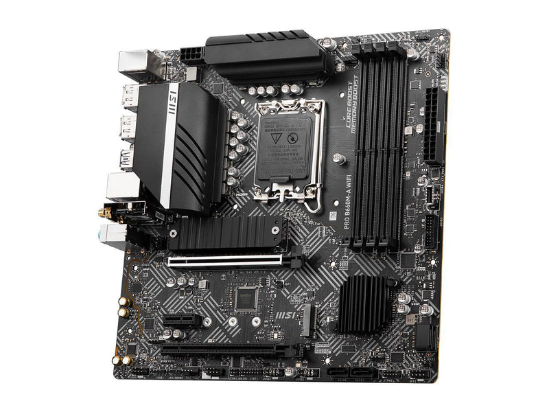 MSI PRO B660M-A WIFI DDR5 LGA 1700 Intel B660 SATA 6Gb/s Micro ATX Intel