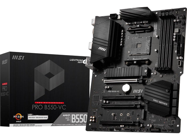 MSI PRO PRO B550-VC AM4 AMD B550 SATA 6Gb/s ATX AMD Motherboard