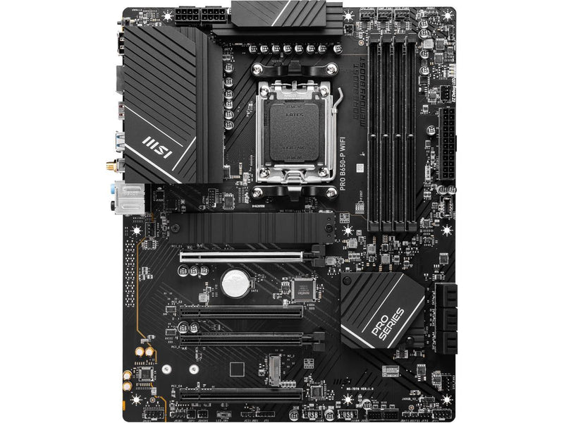 MSI PRO B650-P WIFI AM5 AMD B650 SATA 6Gb/s DDR5 Ryzen 7000 ATX Motherboard