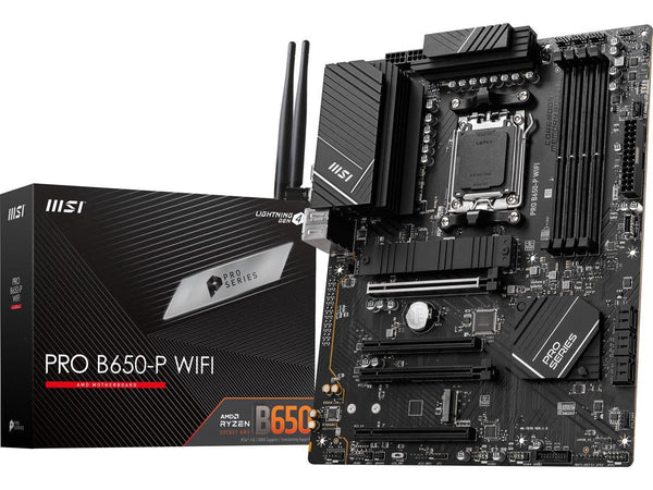 MSI PRO B650-P WIFI AM5 AMD B650 SATA 6Gb/s ATX Motherboard