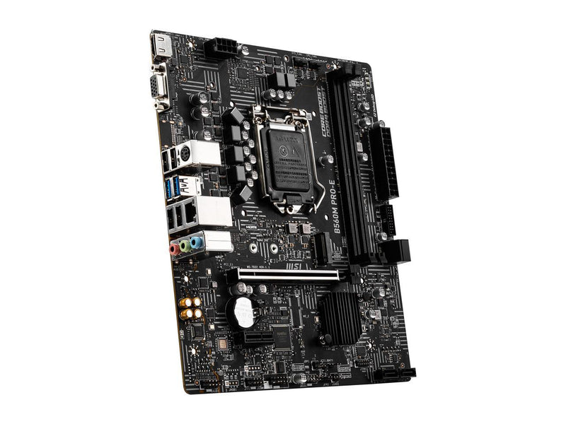 MSI B560M PRO-E LGA 1200 Intel B560 SATA 6Gb/s Micro ATX Intel Motherboard