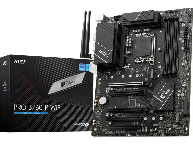 MSI B760-P Pro WiFi DDR5 Intel LGA 1700 ATX Motherboard