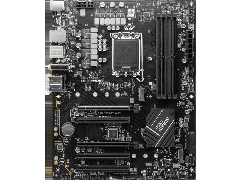 MSI PRO B760-VC WIFI LGA 1700 Intel B760 SATA 6Gb/s ATX Motherboard