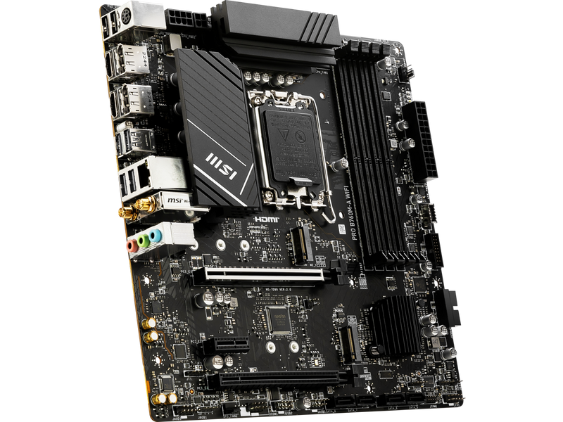 MSI PRO B760M-A WIFI LGA 1700 Intel B750 SATA 6Gb/s DDR5 mATX Motherboard ,Wi-Fi