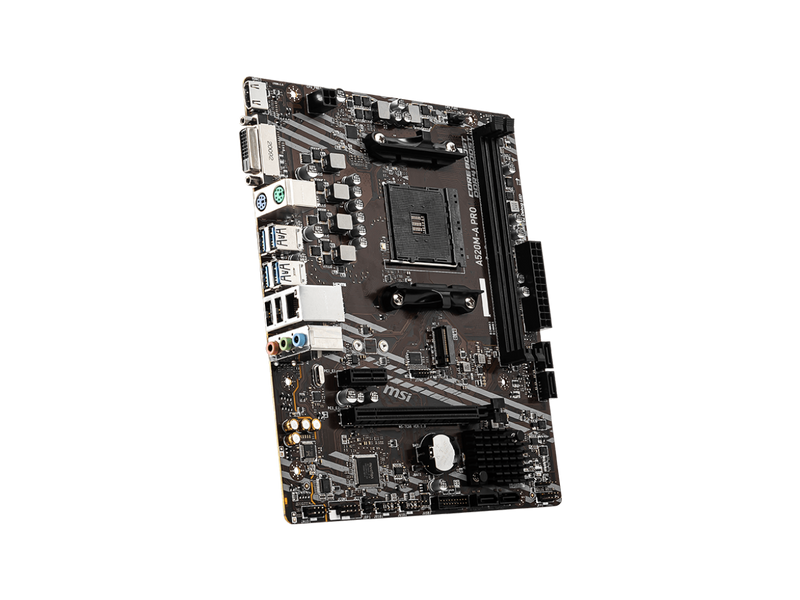 MSI A520M-A PRO AM4 AMD A520 SATA 6Gb/s USB 3.0 Micro ATX AMD Motherboard