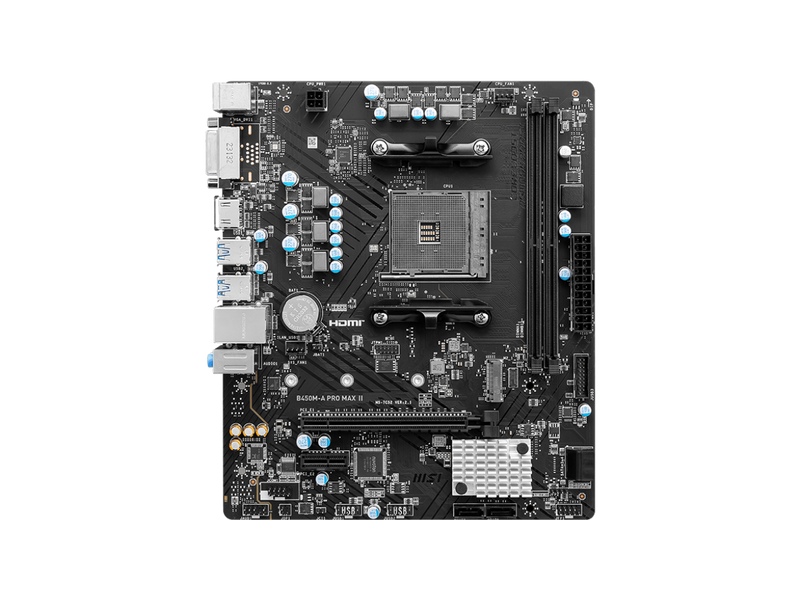 MSI B450M-A PRO MAX II AM4 AMD B450 Micro ATX Motherboard