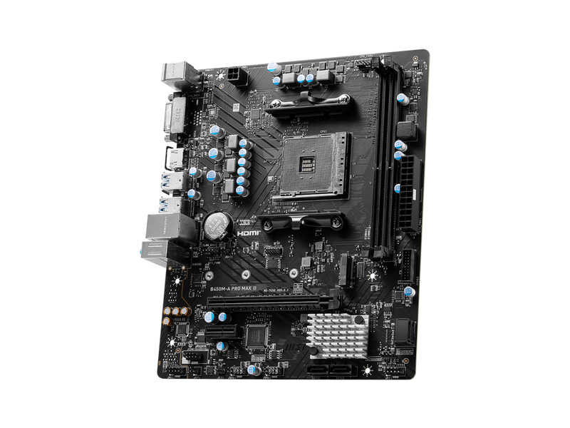 MSI B450M-A PRO MAX II AM4 AMD B450 Micro ATX Motherboard