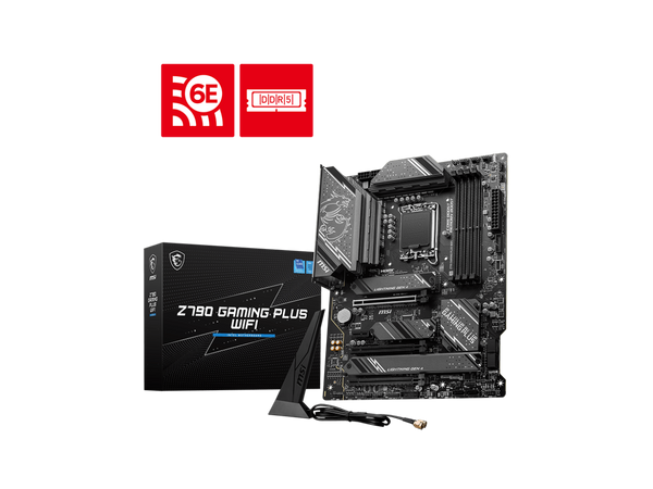 MSI Z790 GAMING PLUS WIFI LGA 1700 Intel Z790 SATA 6Gb/s ATX DDR5 PCI-E x16 slot