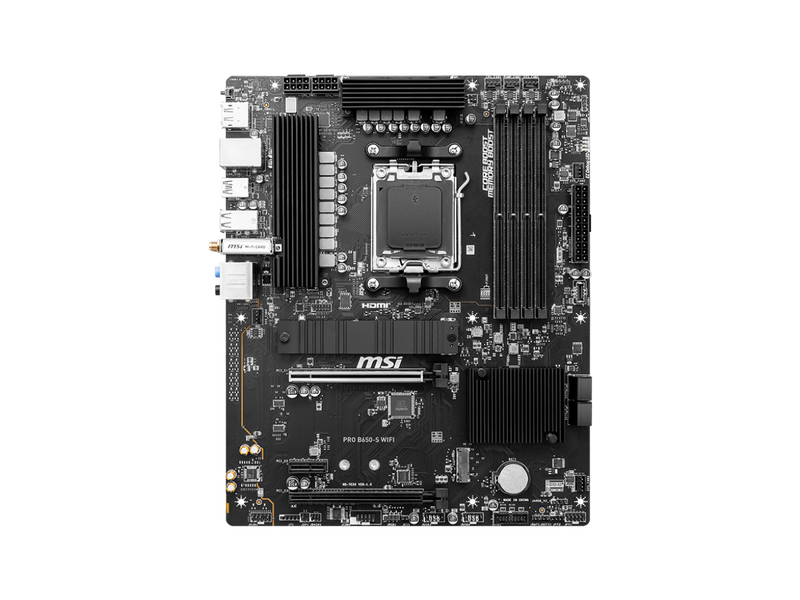 MSI PRO B650-S WIFI AM5 AMD B650 Ryzen 7000 DDR5 PCI-E x16 slot  Wi-Fi 6E