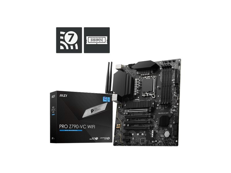 MSI PRO Series PRO Z790-VC WIFI LGA 1700 DDR5 Intel Z790 Wi-Fi 7 SATA 6Gb/s ATX