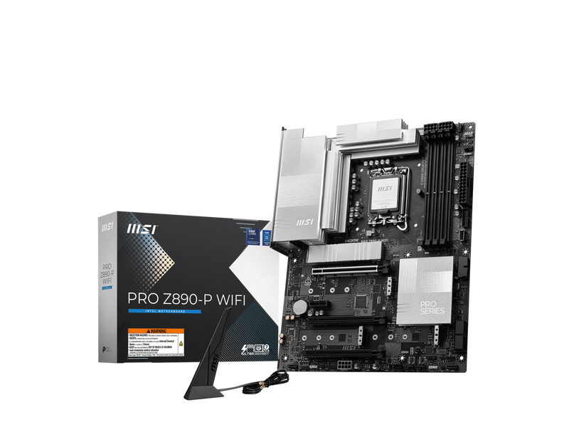 MSI PRO Z890-P WIFI LGA 1851 Intel Z890 SATA 6Gb/s ATX Motherboard