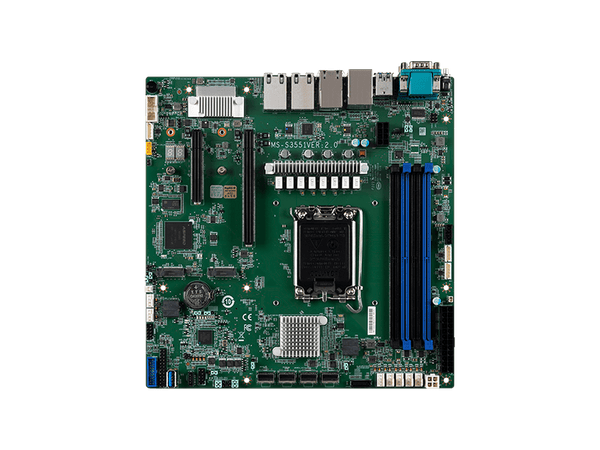 MSI D1500(D1500GB4N-10G-HE) uATX Server Motherboard, Single socket, LGA1700,