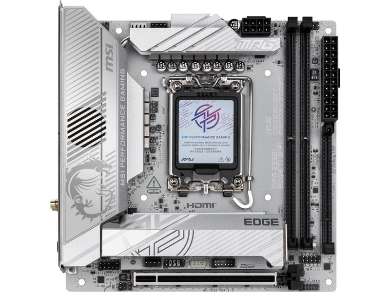 MSI MPG Z890I EDGE TI WIFI LGA 1851 Intel Z890 Mini ITX Motherboard