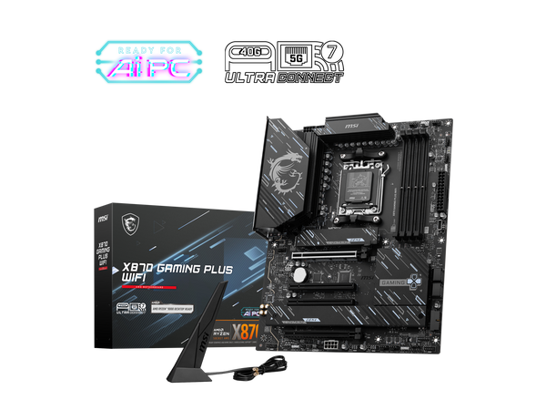 MSI X870 GAMING PLUS WIFI AM5 AMD X870 SATA 6Gb/s ATX Motherboard