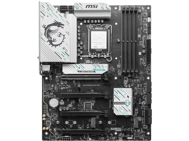 MSI B860 GAMING PLUS WIFI LGA 1851 Intel B860 SATA 6Gb/s Wi-Fi 7 DDR5 PCI-E x16