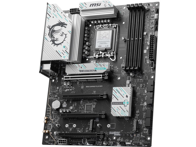 MSI B860 GAMING PLUS WIFI LGA 1851 Intel B860 SATA 6Gb/s Wi-Fi 7 DDR5 PCI-E x16