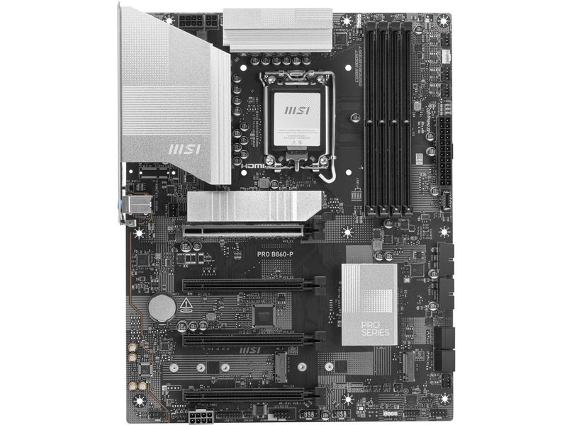 MSI PRO B860-P WIFI LGA 1851 Intel B860 SATA 6Gb/s DDR5 PCI-E x16 slot  M.2