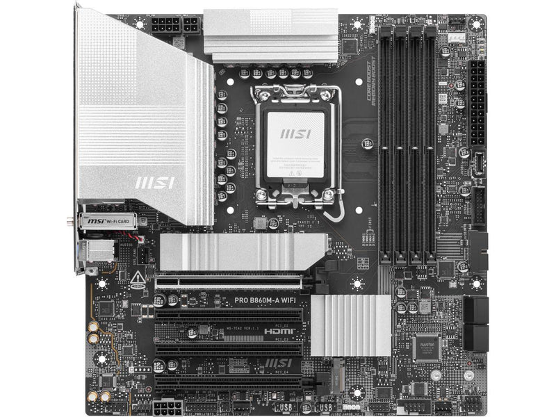 MSI PRO B860M-A WIFI LGA 1851 Intel B860 SATA 6Gb/s DDR5 PCI-E x16 slot M.2