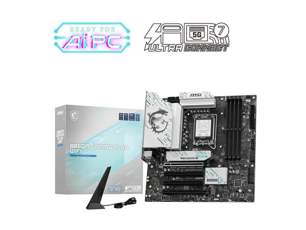 MSI B860M GAMING PLUS WIFI LGA 1851 Intel B860 SATA 6Gb/s DDR5 PCI-E x16 slot