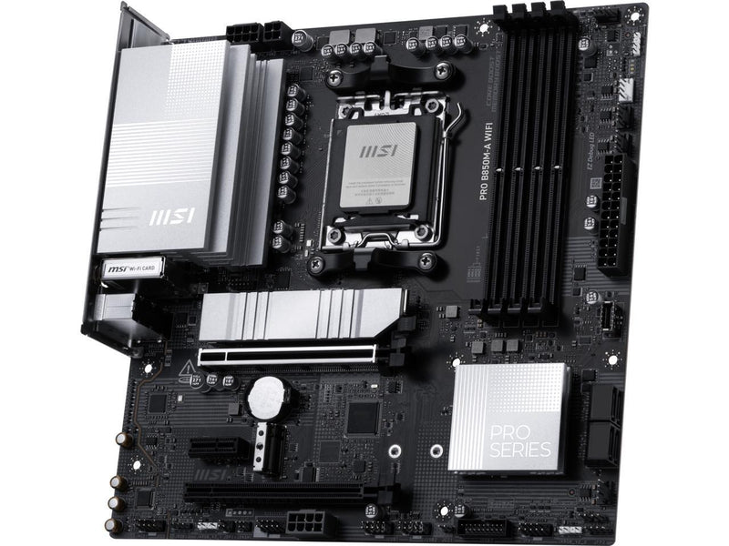 MSI PRO B850M-A WIFI AM5 , Wi-FI 7, 5G LAN, SATA 6Gbps, Bluetooth 5.4, double