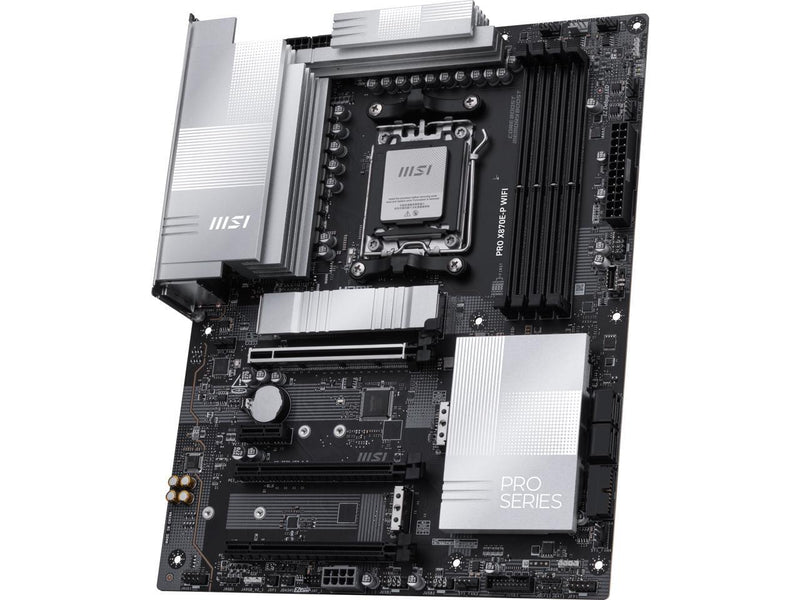 MSI PRO X870E-P WIFI AM5 ATX AMD Motherboards, USB 4.0 (40G),4x SATA 6Gb/s,Wi-Fi