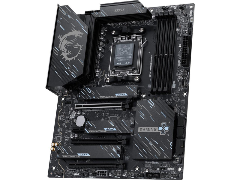 MSI X870E GAMING PLUS WIFI AM5 AMD X870E SATA 6GB/S  5G LAN DDR5 M.2 Wi-Fi 7 ATX