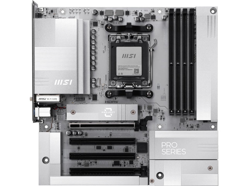 MSI PRO B850M-A WiFi PZ Motherboard, mATX - Supports AMD Ryzen 9000/8000/7000