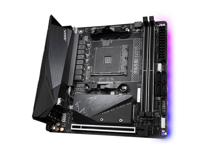 GIGABYTE B550I AORUS PRO AX (AM4 AMD/B550/Mini-Itx/Dual M.2/SATA 6Gb/s/USB