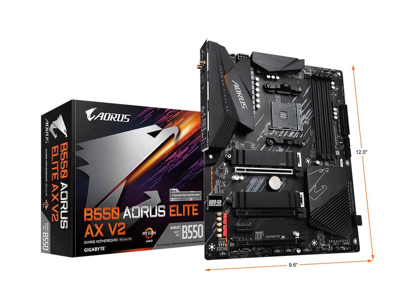 Gigabyte B550 AORUS ELITE AX V2 (AMD Ryzen 5000/B550/ATX/True 12+2 Phases