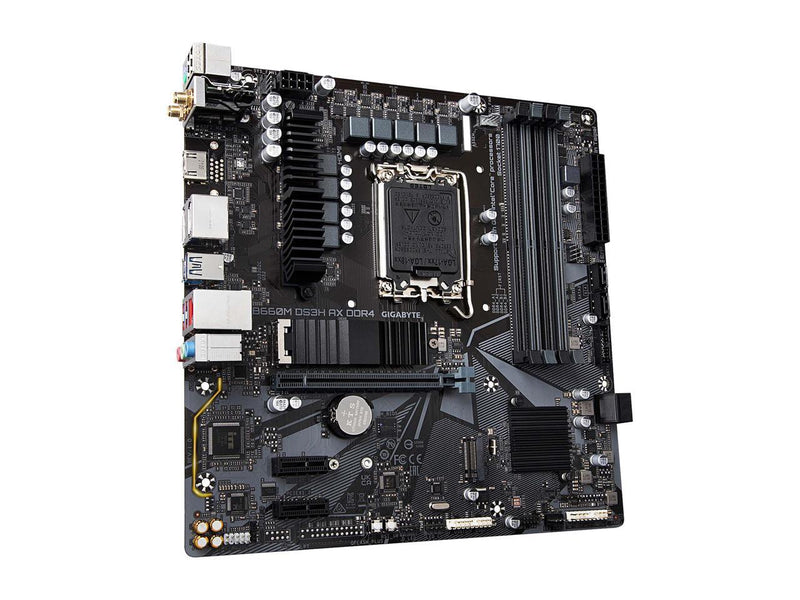 GIGABYTE B660M DS3H AX DDR4 (B660/ Intel/ LGA 1700/ Micro-ATX/ DDR4/ Dual