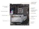 GIGABYTE X670E AORUS MASTER AM5 LGA 1718 AMD X670E EATX Motherboard with 5-Year