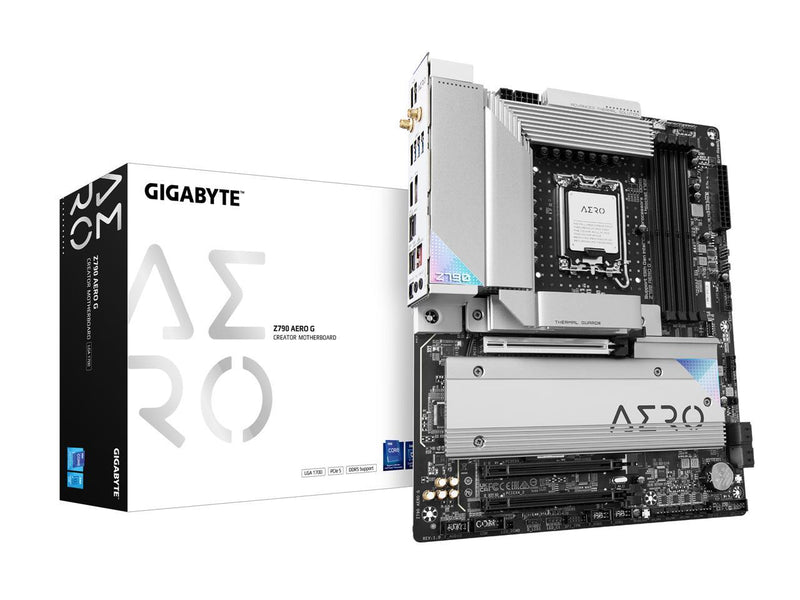 GIGABYTE Z790 AERO G LGA 1700 Intel Z790 ATX Motherboard with DDR5, 5* 5.0 M.2,