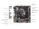 GIGABYTE B760M DS3H AX LGA 1700 Intel B760 M-ATX Motherboard with DDR5, 2* M.2,