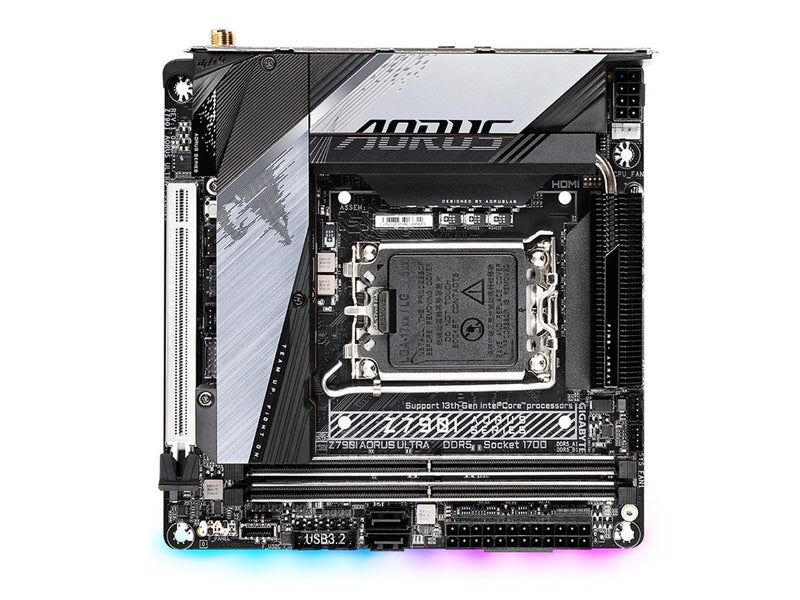 GIGABYTE Z790I AORUS ULTRA LGA 1700 Intel Z790 Mini-ITX Motherboard with DDR5,